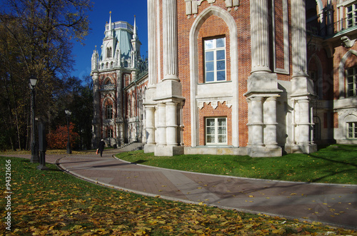 MOSCOW, RUSSIA - October 21, 2015: Grand Palace in Tsaritsyno in