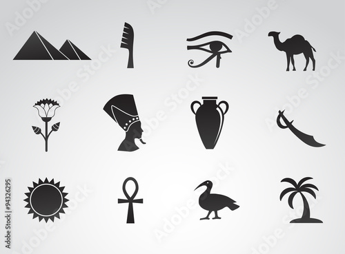 Egyptian VECTOR icon set.