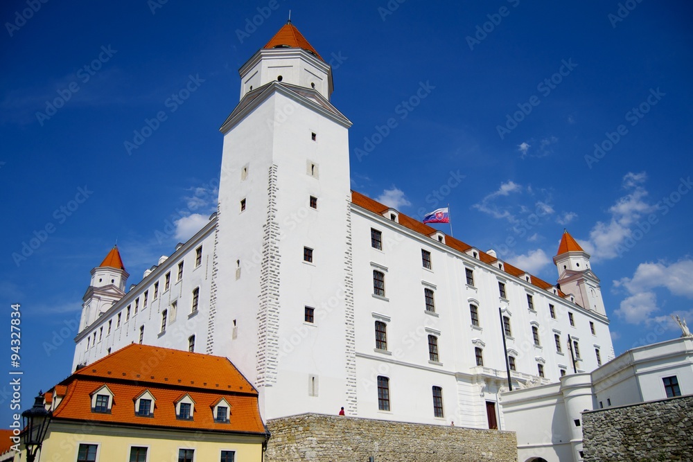 Knight on horse at Bratislava castle