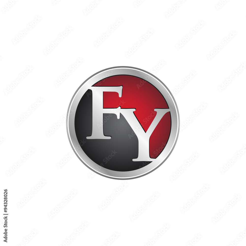 FY initial circle logo red