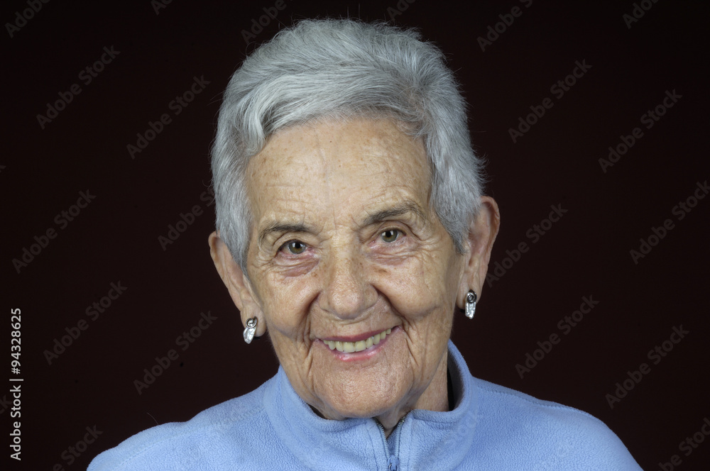 Senior woman with salad Senior woman with salad