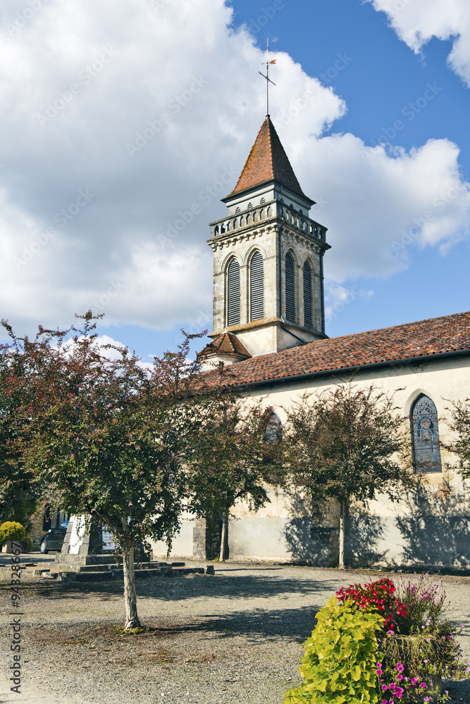 Saint Andre church in Saint-Justine medieval city
