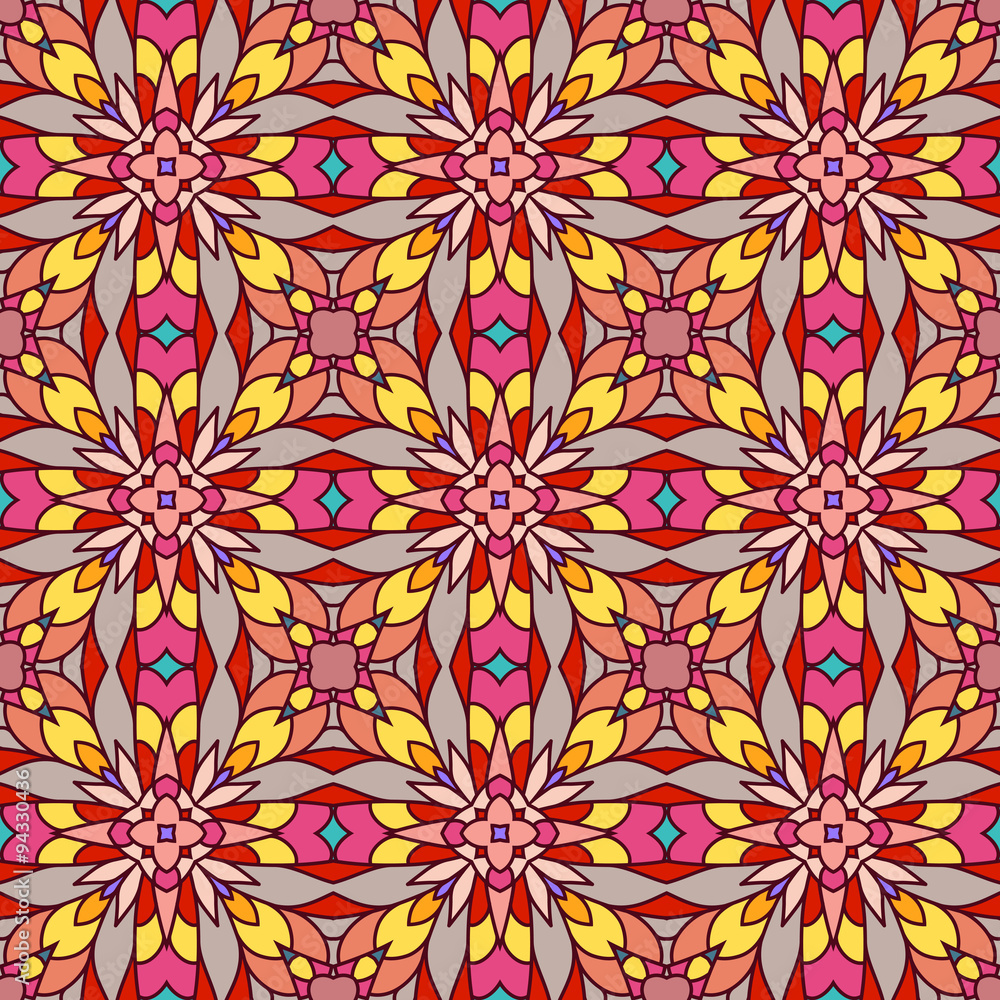 Abstract mosaic ornament, seamless pattern Abstract mosaic ornament, seamless pattern