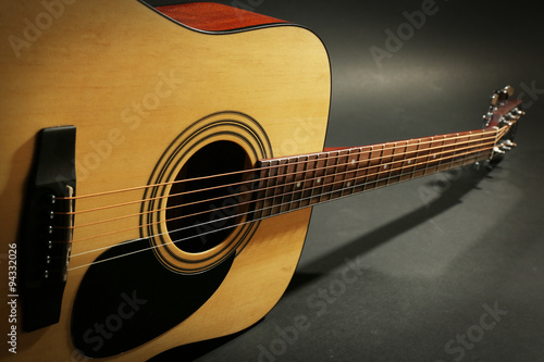 Guitar on dark background