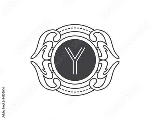 Y Monogram Luxury Logo
