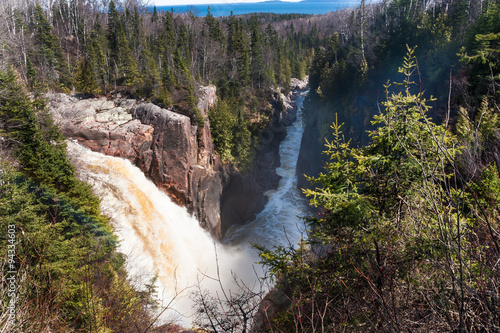  waterfalls and boreal forest, Kenora, Ontario photo