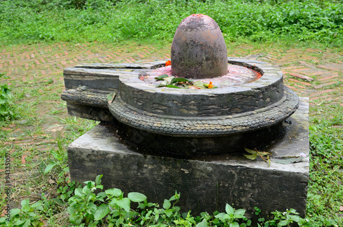 Stone Shiva lingam photo