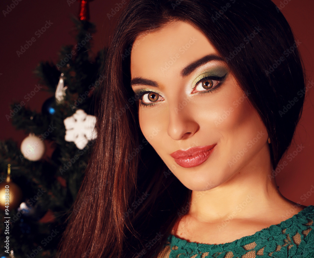 A beautiful young oriental woman with long dark hair A beautiful young oriental woman with long dark hair