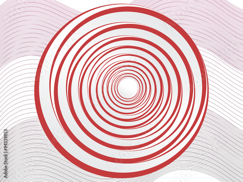 Abstract circles twister blend background