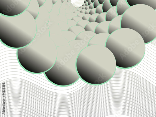 Abstract circles twister blend background