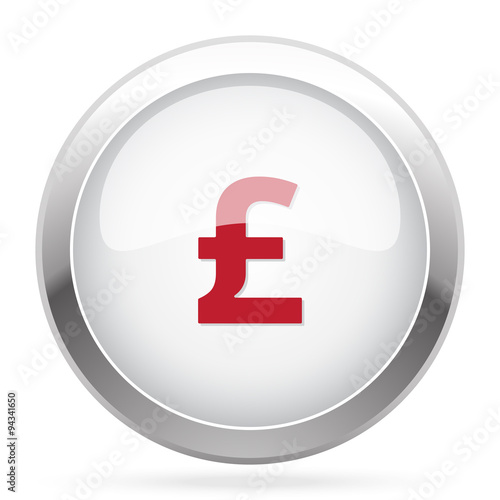 Red Pound icon on chrome web button