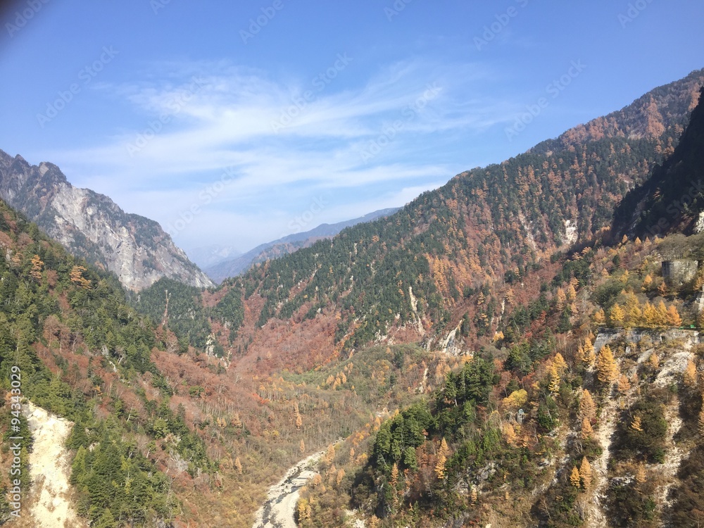 Fototapeta premium 黒部ダムの山々