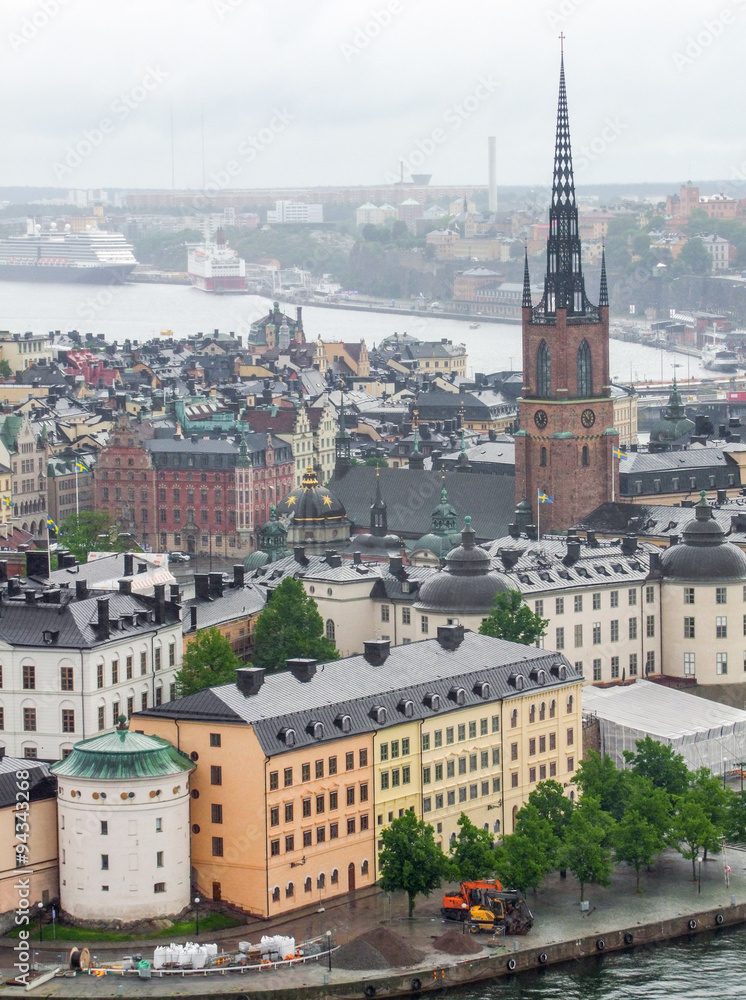 Obraz premium Stockholm aerial view