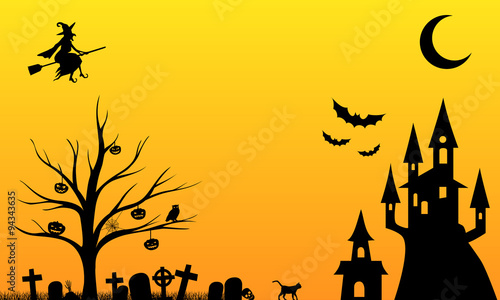 Verrückte und gruselige Halloween Nacht