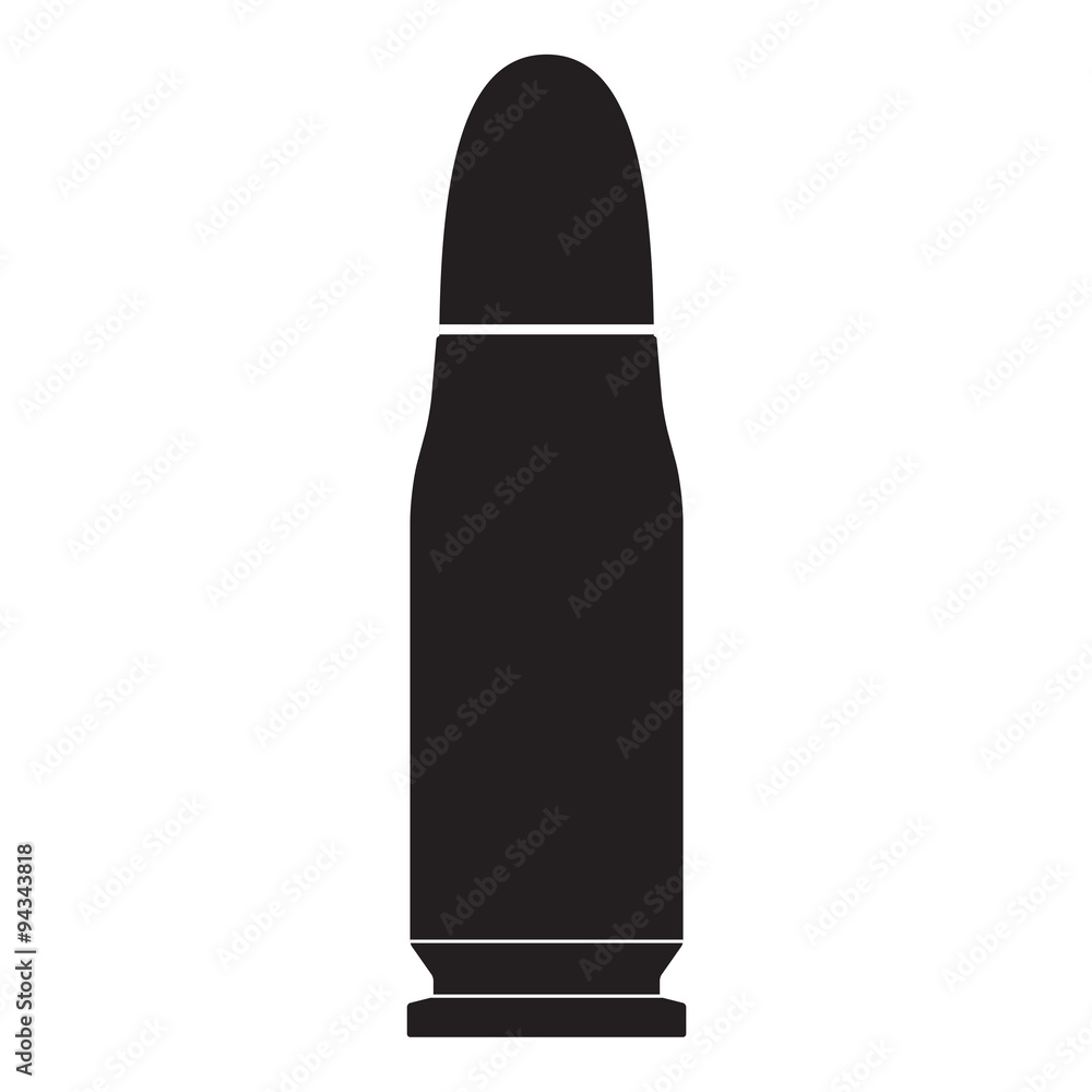 Bullet icon isolated on white background. Vector illustration. Bullet icon isolated on white background. Vector illustration.