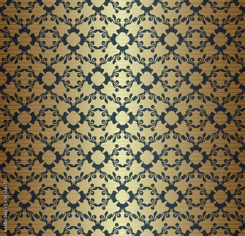 Fototapeta premium Seamless background in vintage style. Seamless pattern on striped background
