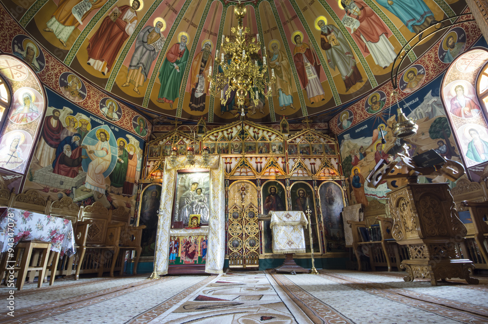 Obraz premium Interior of orthodox chapel