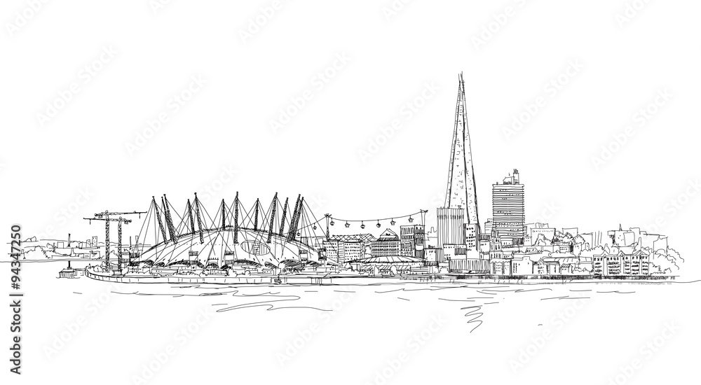 Original Drawing of Construction of Shard of Glass London