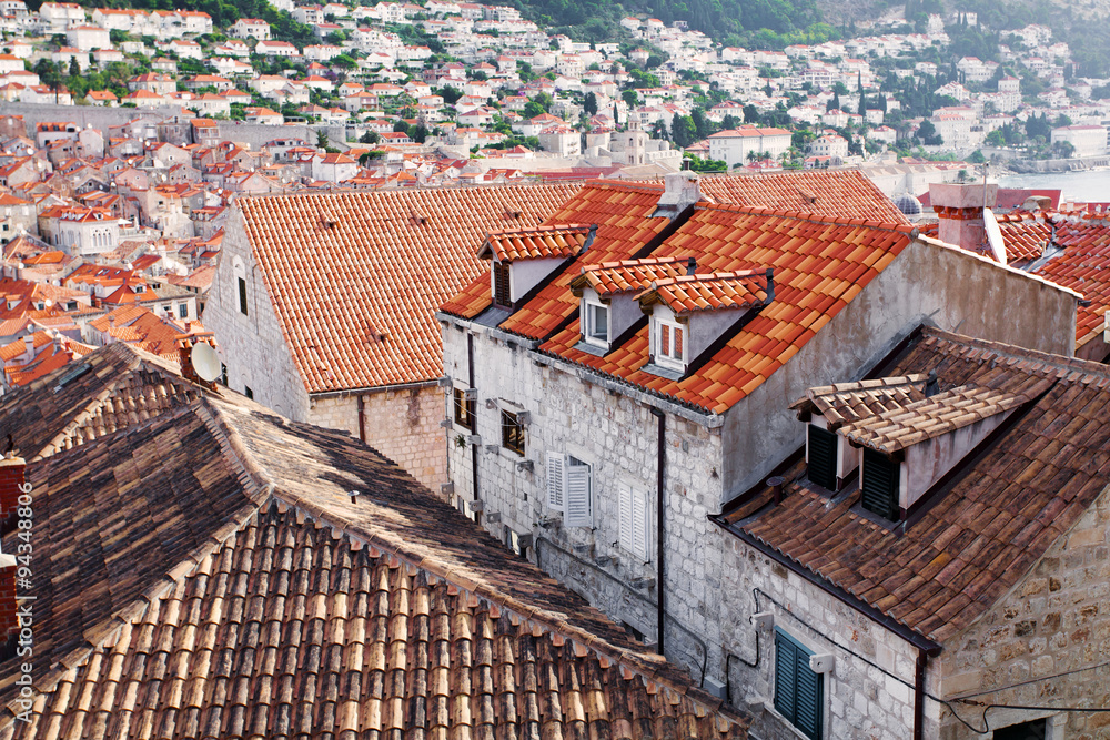 The roofs of the old town