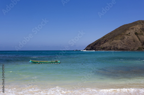 Beautiful beach in the South of the Indonesian island Lombok