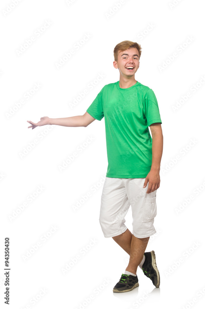 Funny student isolated on white Funny student isolated on white