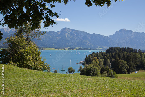 Beautiful idyllic countryside landscape in Bavaria. photo