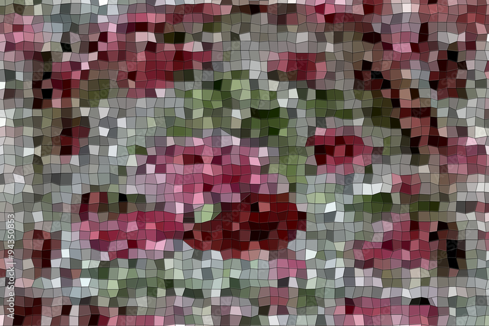 Fototapeta premium Muster in den Farben rosa, grün, Weiß