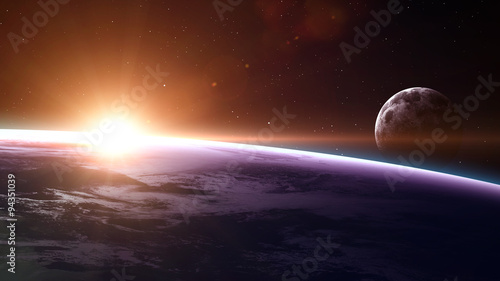 Fototapeta Naklejka Na Ścianę i Meble -  High quality Earth image. Elements of this image furnished by NASA