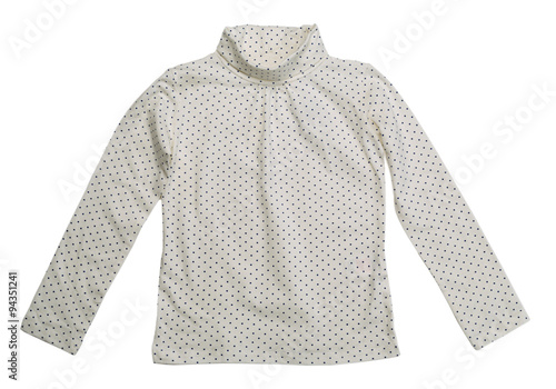 blouse with polka dots