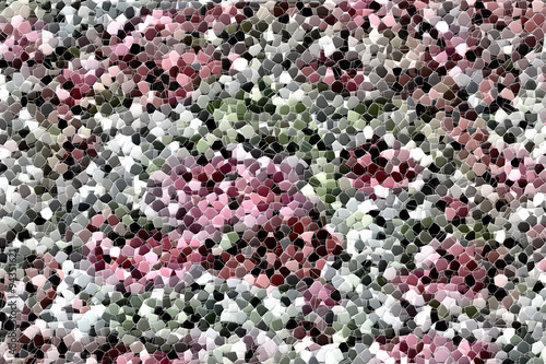 Muster in den Farben rosa, grün, Weiß © evbrbe