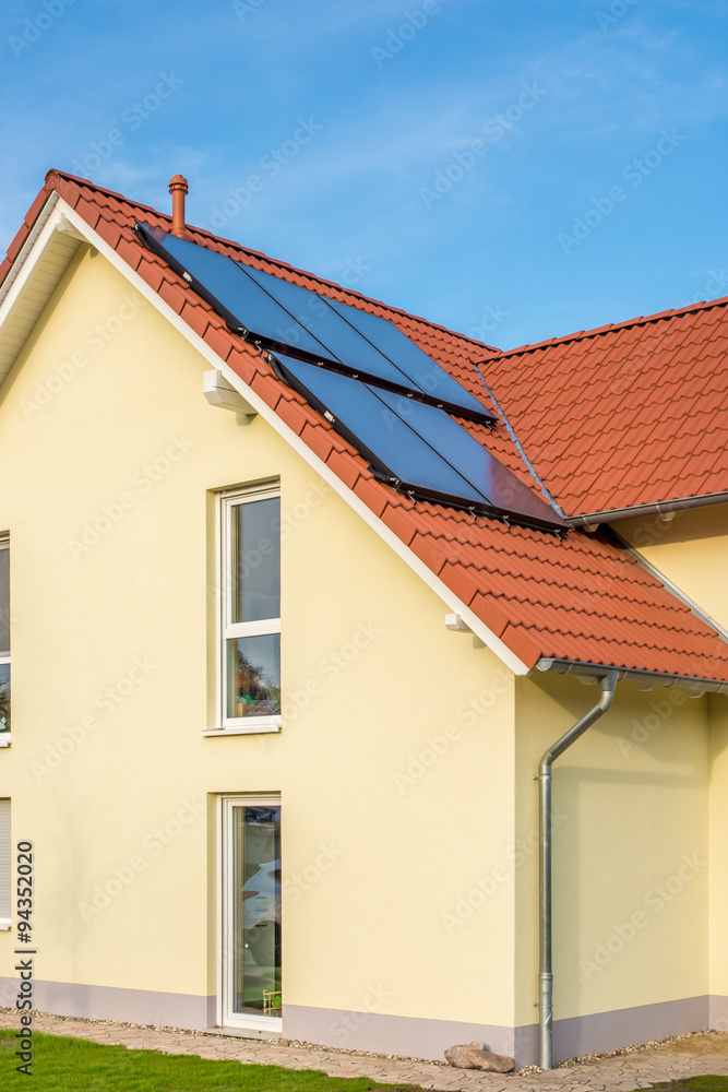 Haus mit Solarthermie