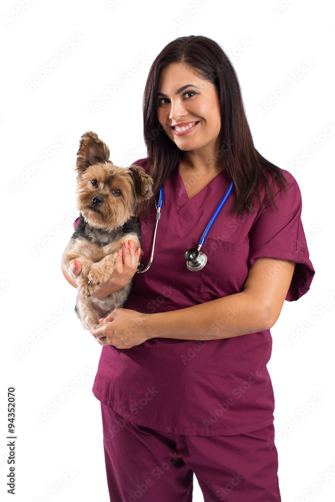 Female veterinarian