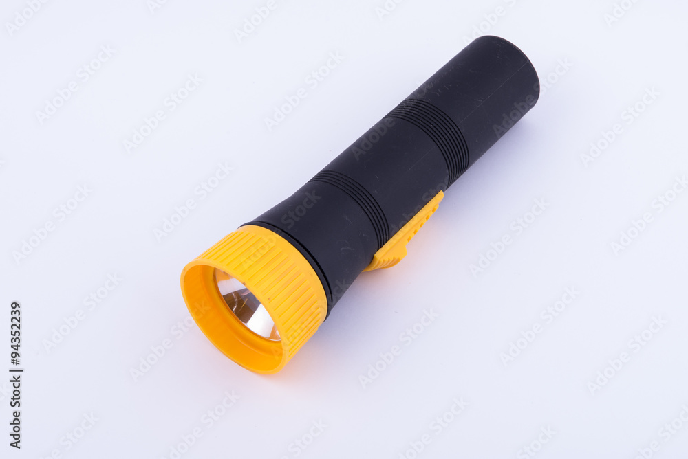 black and yellow torch on white background black and yellow torch on white background