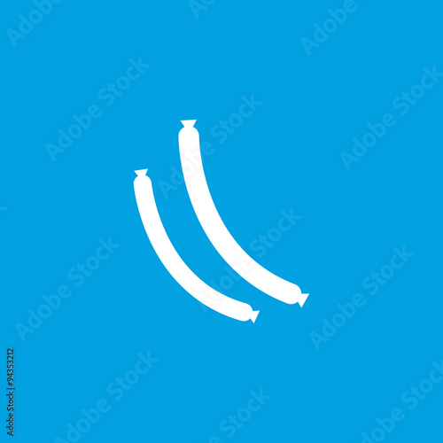 Vienna sausages icon, white