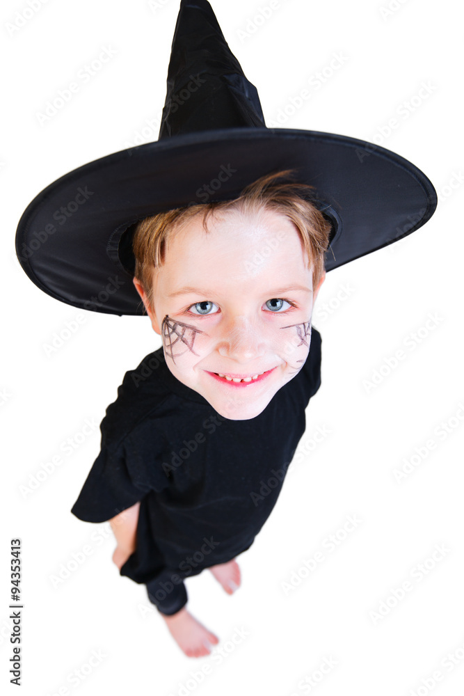 Boy in Halloween costume