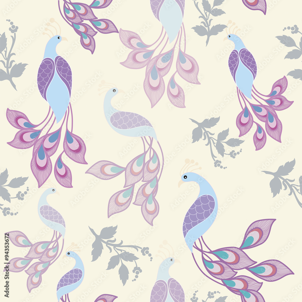 Peacock pattern background.