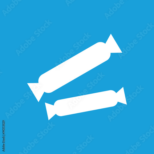 Candy icon, white