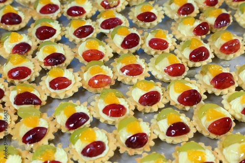 Mini tart cakes. photo