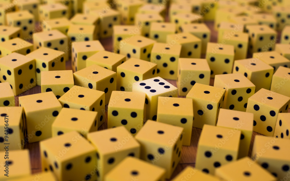 huge number of yellow dice huge number of yellow dice