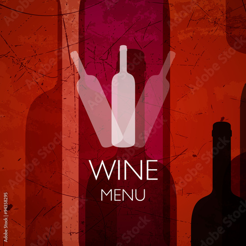 Vector Illustration of an Abstract Wine Background
