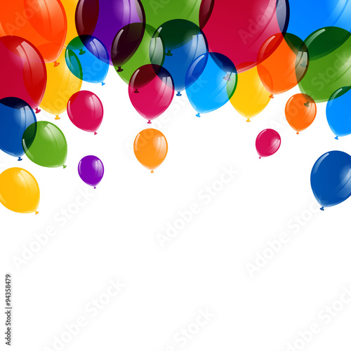 Vector Illustration of Colorful Balloons