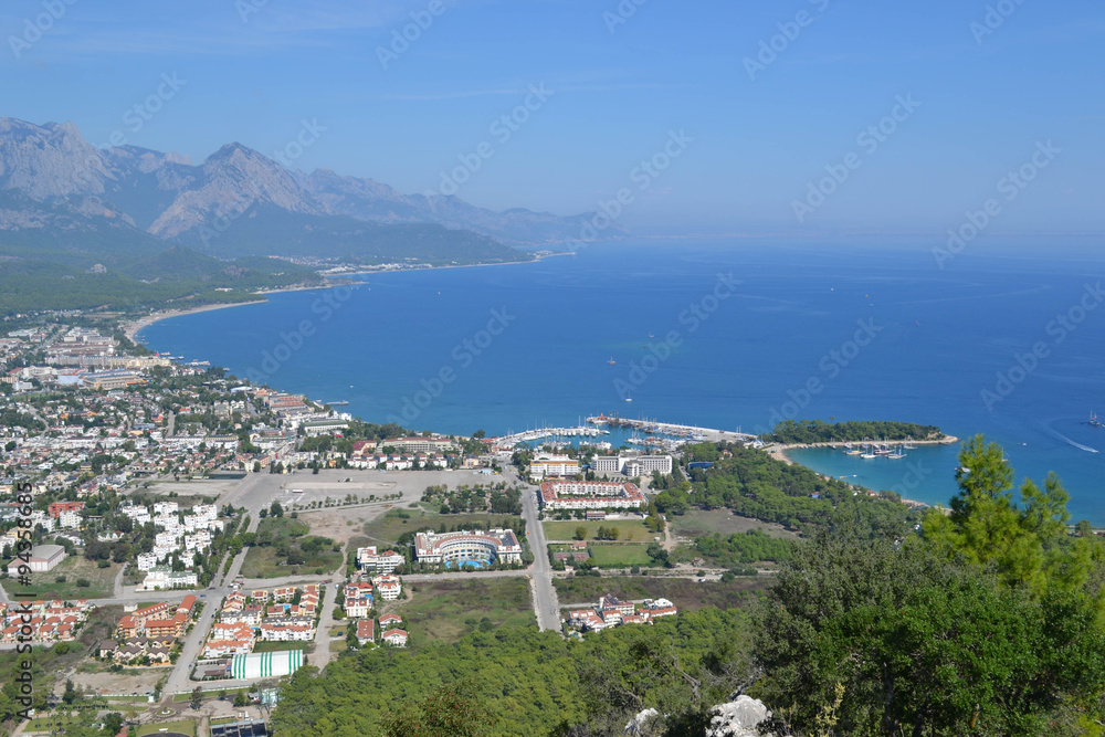 View from the top of the mountain, Kemer, Turkey