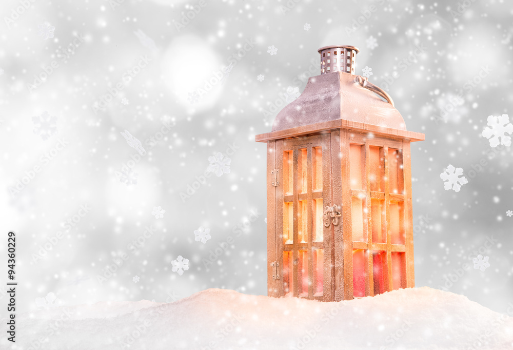 Christmas background with lantern Christmas background with lantern