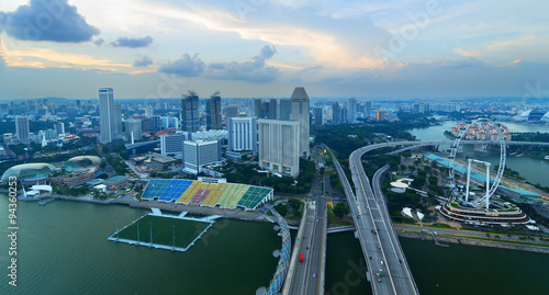 View of Singapore from a height