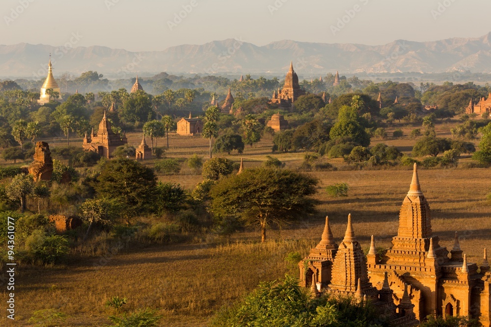 Pagoda landscape in Bagan