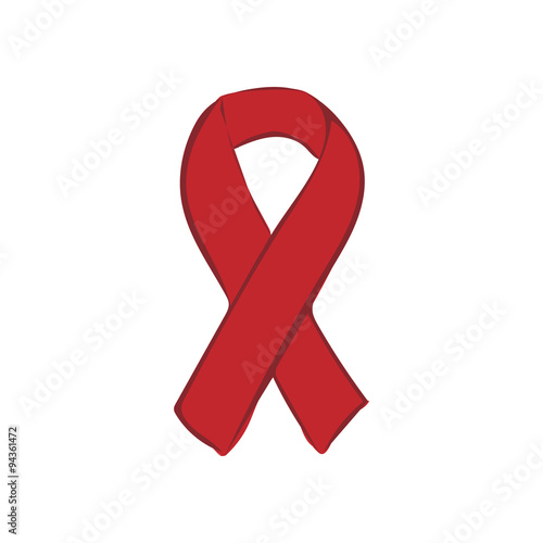 World AIDS day red ribbon