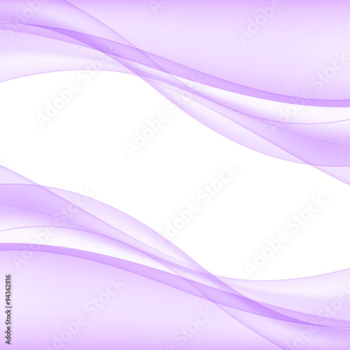 Abstract lilac waves - data stream concept. Vector Illustration