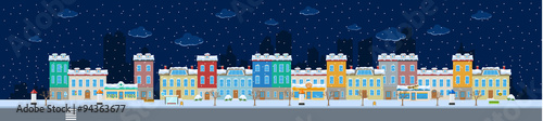 Long Winter City Street