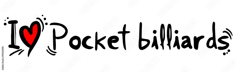 Obraz premium Pocket billiards love