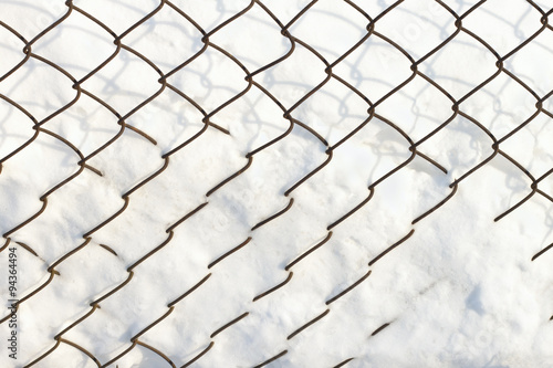 netting under the snow